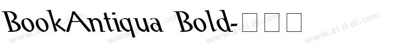 BookAntiqua Bold字体转换